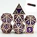 UDIXI Metal Dice Set DD 7PCS Steampunk Gear Metal DND Dice for Role Playing Games and Other Tabletop Game Purple - Image 2