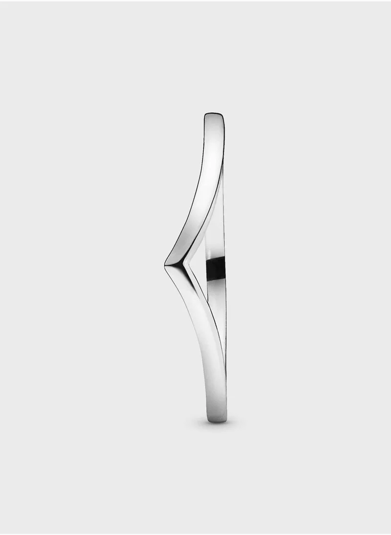 PANDORA  Polished Wishbone Ring for Women | Best Price UAE
