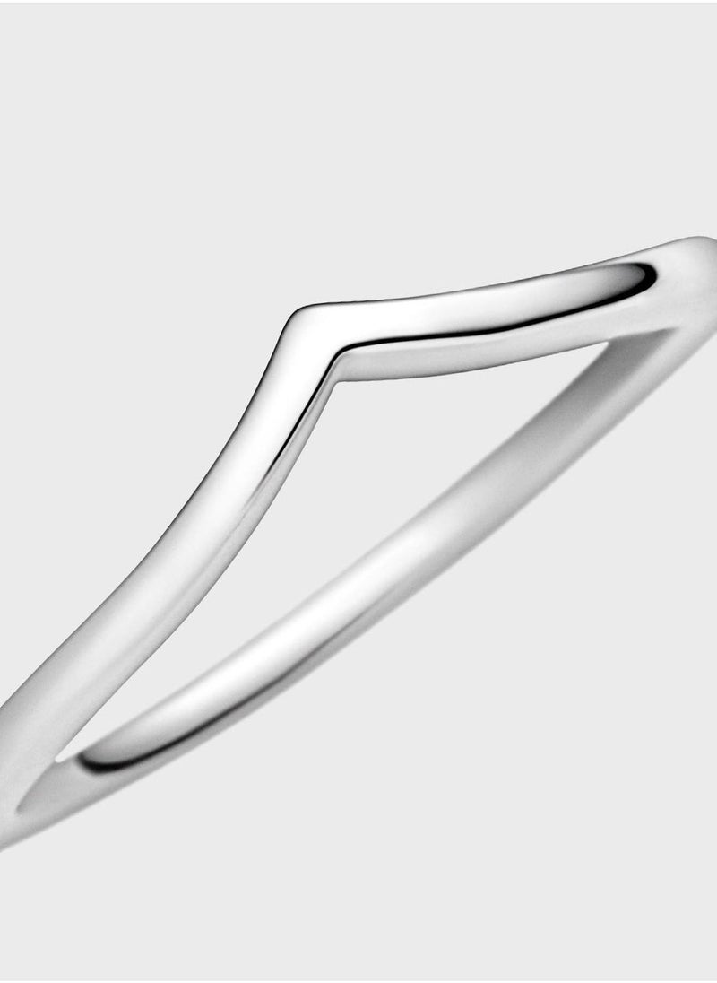 PANDORA Polished Wishbone Ring - Image 4