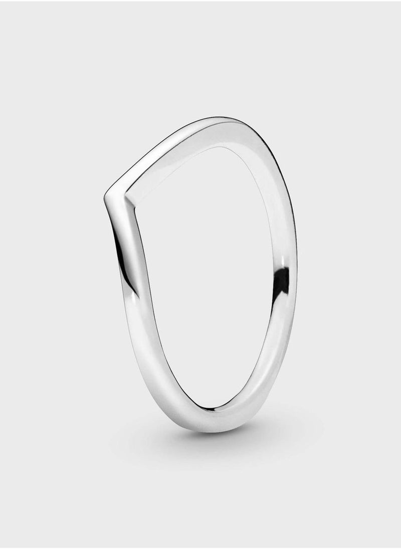 PANDORA Polished Wishbone Ring - Image 1