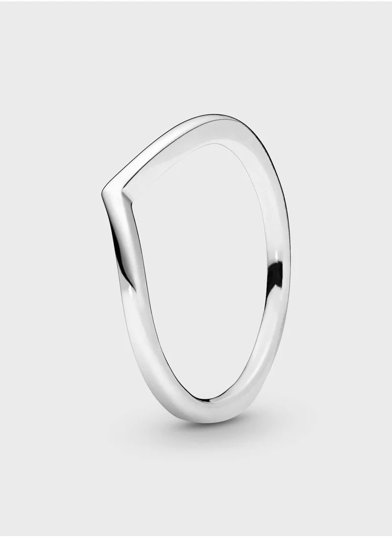 PANDORA Polished Wishbone Ring