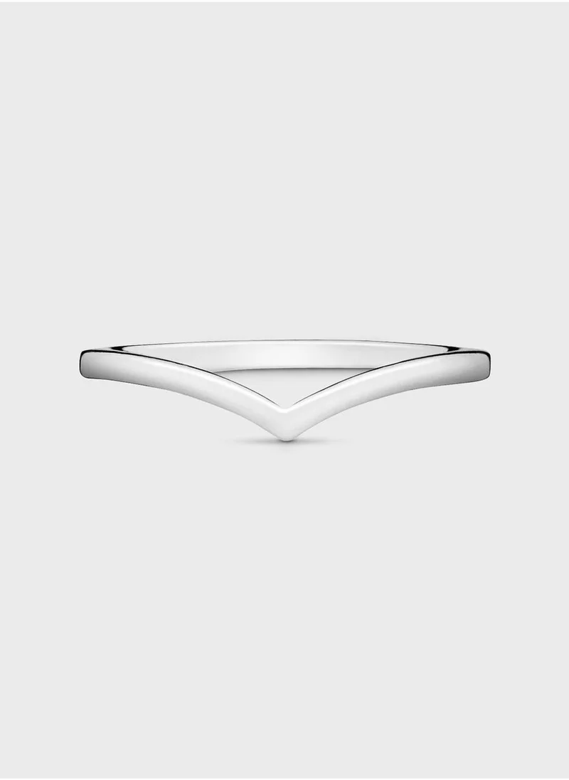 PANDORA Polished Wishbone Ring