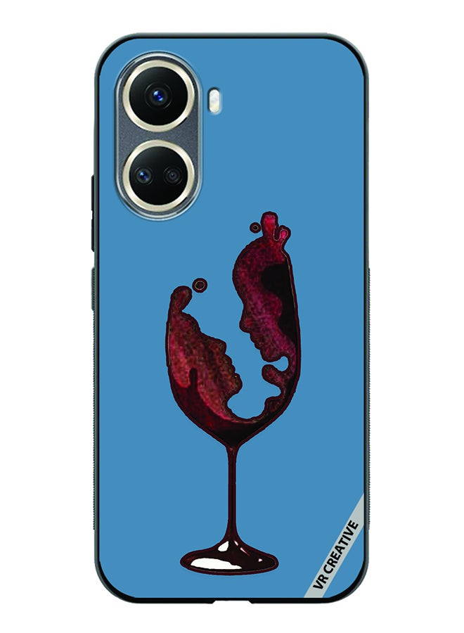VR CREATIVE Protective Case Cover For Huawei Nova 10 SE Wine Glass Art Design Multicolour - Image 1