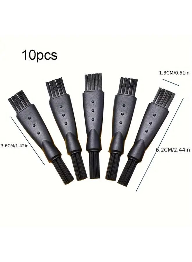 10 Pcs Unscented Beard And Mustache Razor Head Cleaner Brushes Double Ended Shaving Brushes For Men With Dust Removal For Shaving Accessories - Image 4