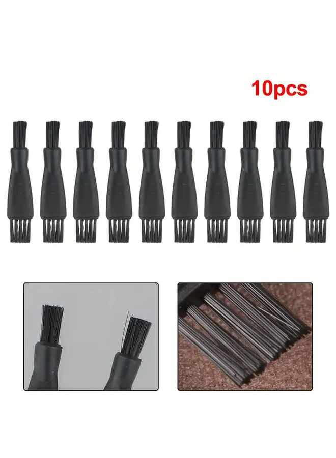 10 Pcs Unscented Beard And Mustache Razor Head Cleaner Brushes Double Ended Shaving Brushes For Men With Dust Removal For Shaving Accessories - Image 3