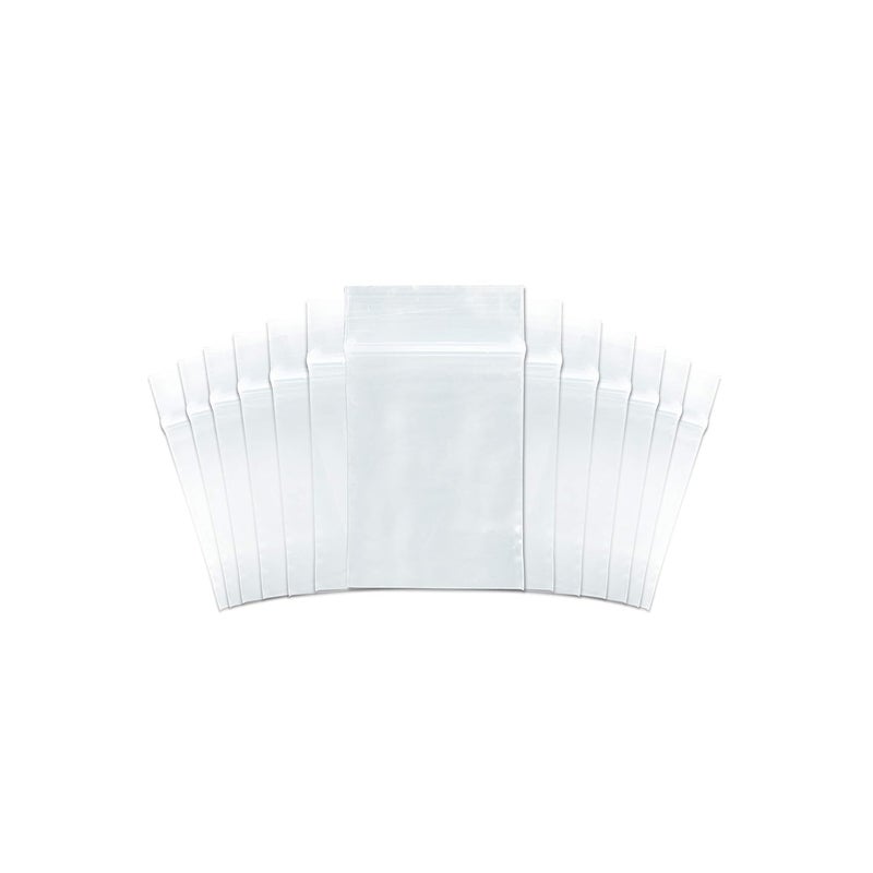 SNL Quality Zipper Lock Reclosable Clear Disposable Plastic Bags, Strong | 3" X 4" - 2 MIL - 1,000 Bags - Image 1