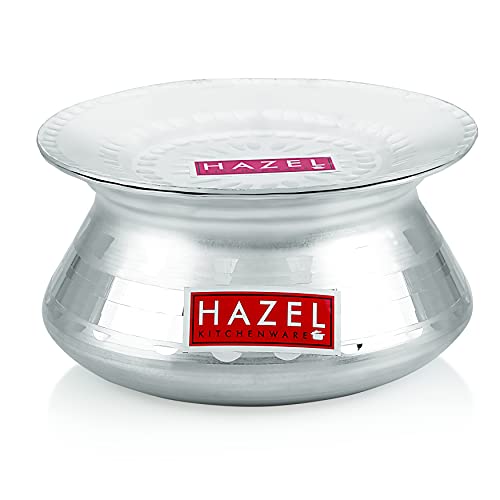 HAZEL Aluminium Hammered Finish Biryani Handi with Lid | Rice Cooking Pot 1900 ML - Image 5
