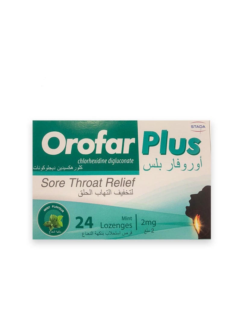Orofar Plus Mint Lozenges 24'S 