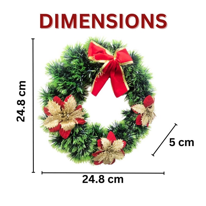 Umi Wreath Decoration for Home Office Christmas Decoration Items Green Wreath Christmas Decor for Xmas Tree Christmas Home Decor Items Type 1