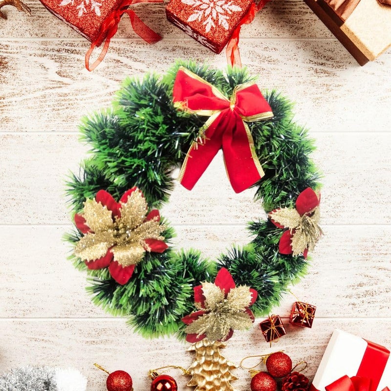 Umi Wreath Decoration for Home Office Christmas Decoration Items Green Wreath Christmas Decor for Xmas Tree Christmas Home Decor Items Type 1