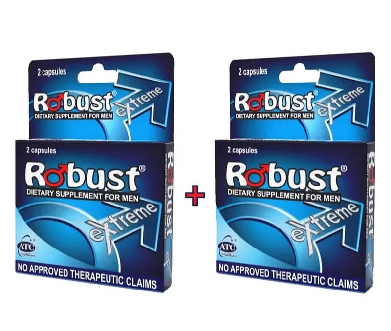 A powerful and effective dietary supplement for men, two pieces.