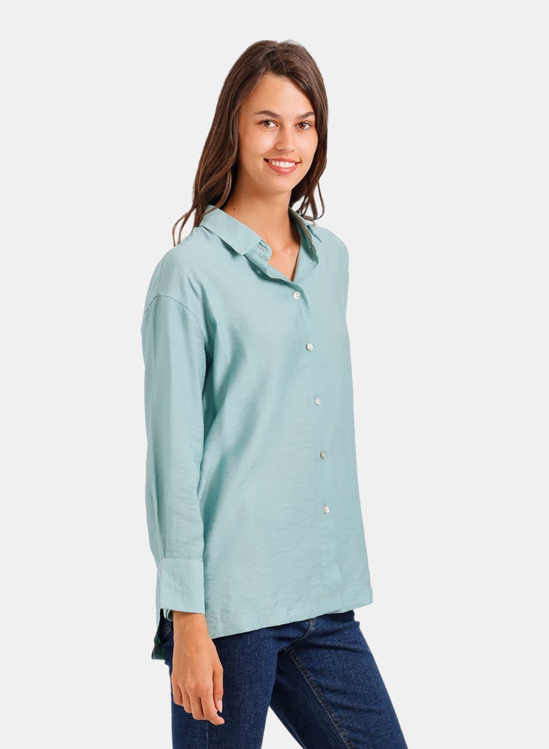 Carina Relaxed Crinkle Shirt - Image 2