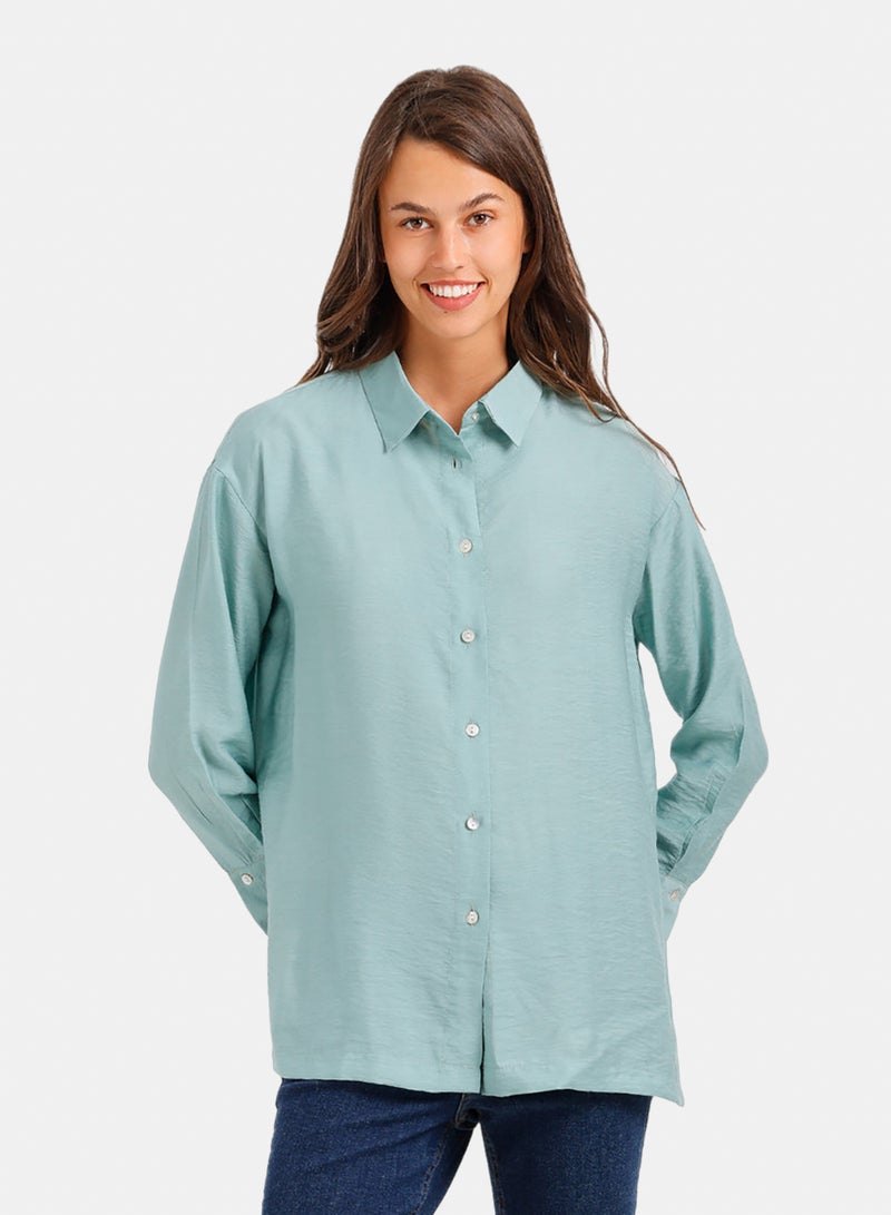 Carina Relaxed Crinkle Shirt - Image 1