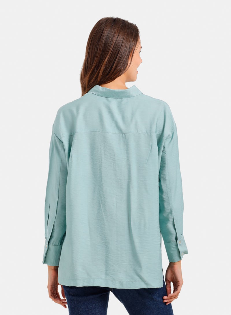 Carina Relaxed Crinkle Shirt - Image 4