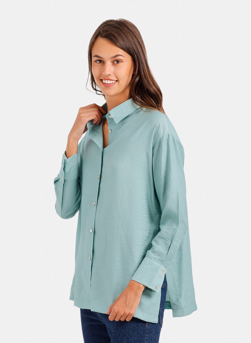 Carina Relaxed Crinkle Shirt - Image 3