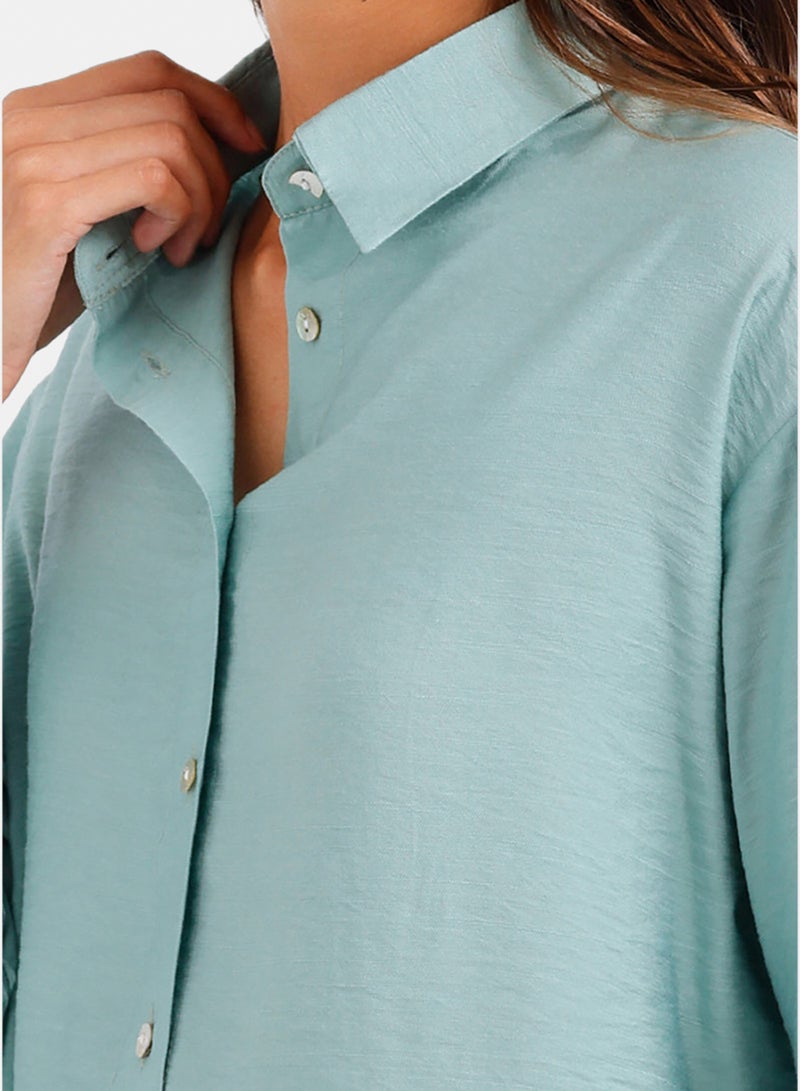 Carina Relaxed Crinkle Shirt - Image 5