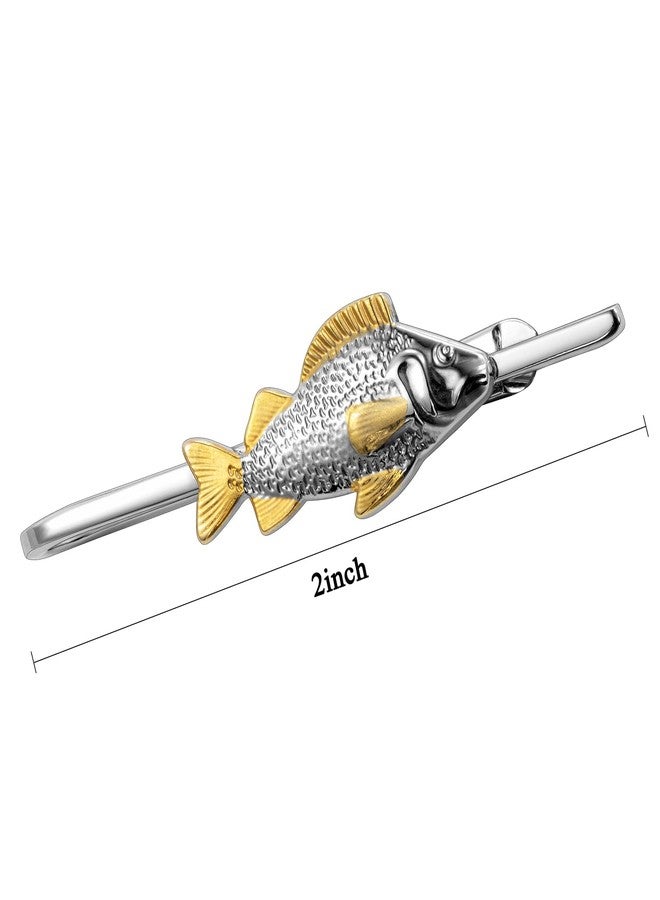 HAWSON Fish Tie Clip for Men Unique, Skinny Silver Tie Bar 2 Inch, Animal Tie Pin for Theme Wedding Shirts, Nautical Fishermen Captains Gift - Image 4