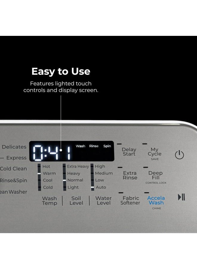 Kenmore 4.4 cu. ft. Top Load Washer with Triple Action Agitator for Tough Dirt & Stains-Reduce Laundry Time with Accela and Express Wash-LED, White - Image 4