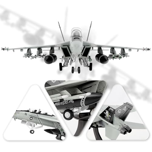HANGHANG 1:72 Military Model Plane F/A-18F Super Hornet Alloy Fighter Plane Model,Model Airplane for Collection and Gift - Image 2