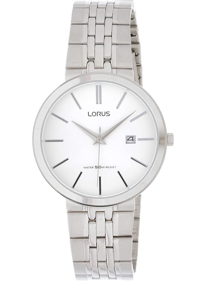 LORUS Rh921Jx9 Men Quartz 50M Water Resistant Stainless Steel Silver - Image 1