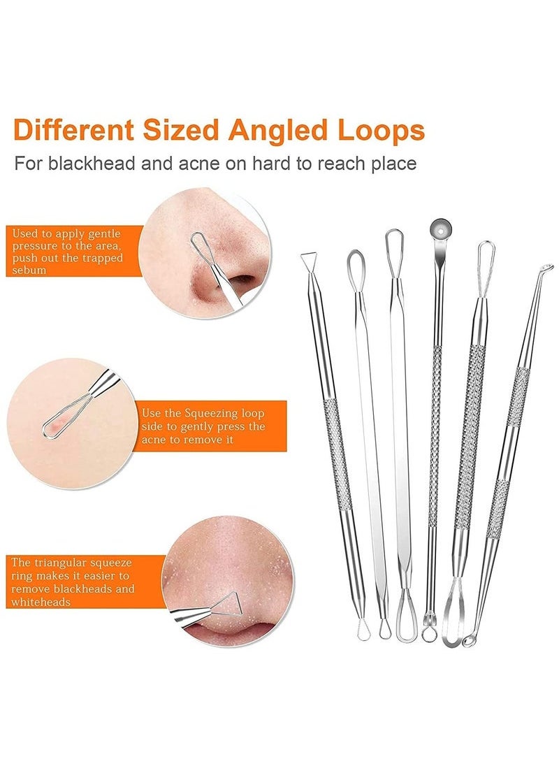 Generic 15 PCS Blackhead Remover Tools, Acne Extractor Tool, Professional Stainless Pimple Acne Blemish Removal Tools Set  - Image 3