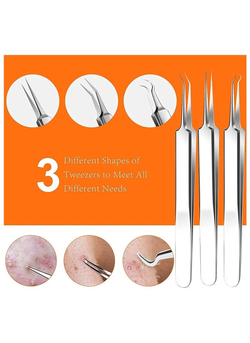 Generic 15 PCS Blackhead Remover Tools, Acne Extractor Tool, Professional Stainless Pimple Acne Blemish Removal Tools Set  - Image 5