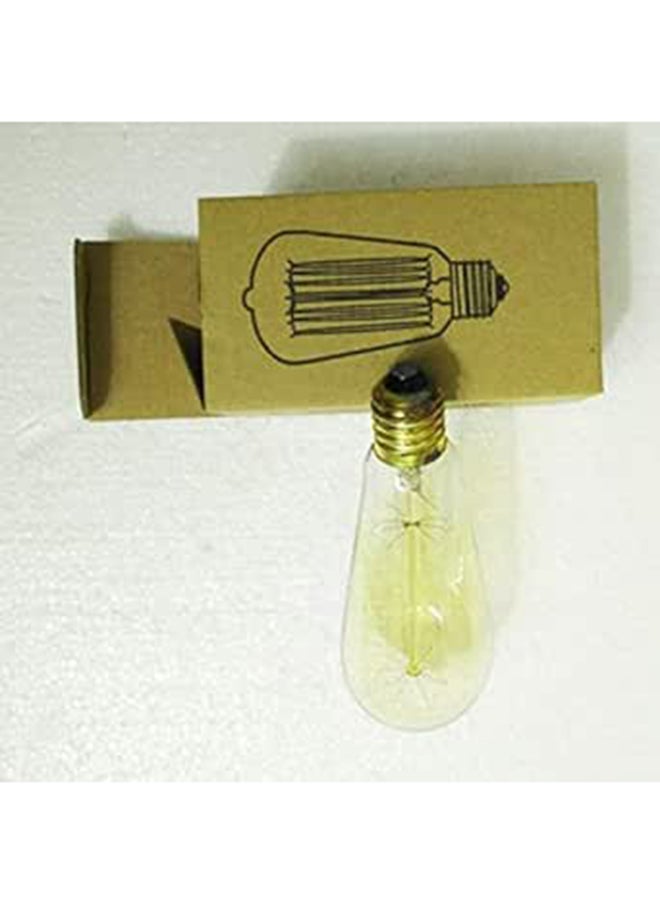 EDISON Clear Glass's Edison Retro Vintage Incandescent Bulb 40w 220v E27 St64 Yellow 