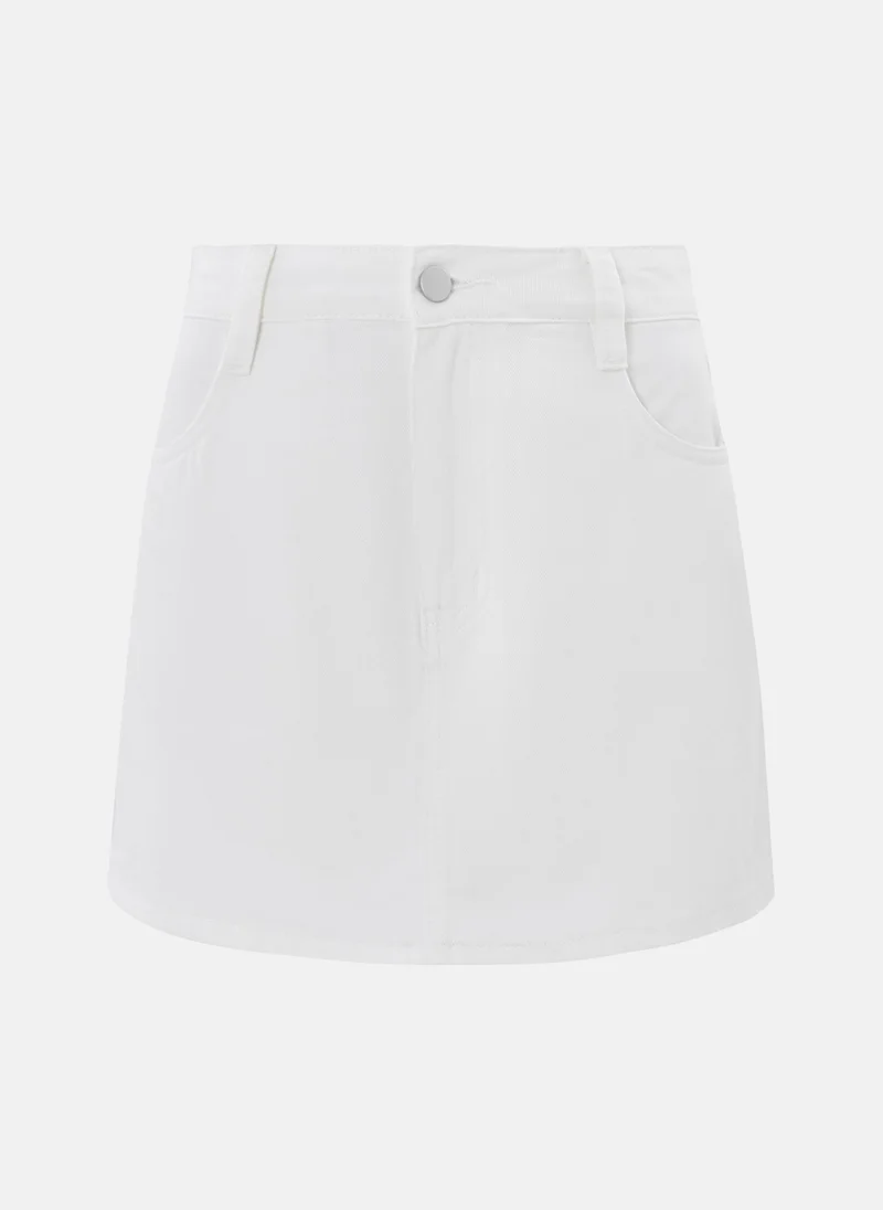 ليتشي تنورة جينز قصيرة