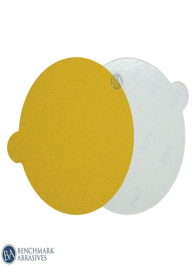 كاشطة القياس أقراص صنفرة Benchmark Abrasives مقاس 6 بوصات PSA Gold Adhesive DA حبيبات أكسيد الألومنيوم مصممة لمزج الأسطح وصنفرة الحواف وإزالة المخزون العام وصنفرة مدارية (عبوة من 50 قطعة) - حبيبات 220 - Image 2