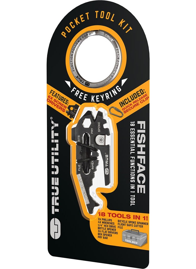True Utility Tu 206K Fishface 18 Function Keychain  - Image 2