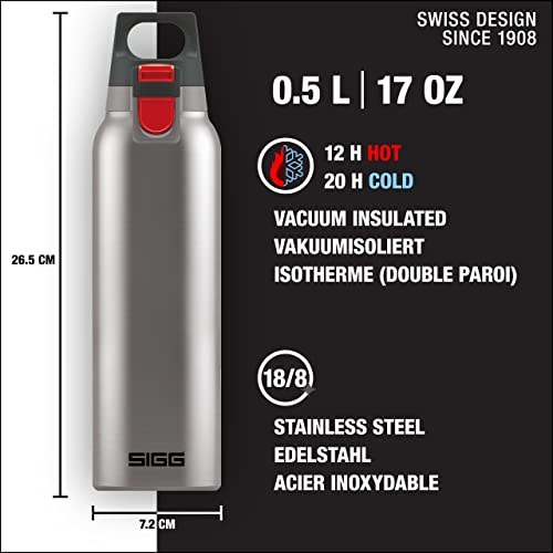SIGG Thermo Flask Hot Cold ONE Insulated Water Bottle Tea Filter Leakproof BPAFree Stainless Steel 17Oz - Image 3