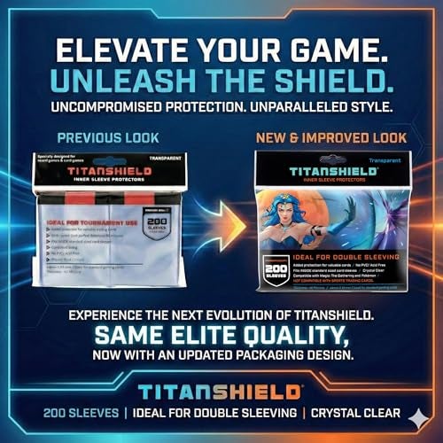 TitanShield Clear Transparent Inner Sleeves 1000 ct Perfect Fits Card Sleeves Compatible with Pokmon TCG Trading Cards MTG Magic The Gathering One Piece For Double Sleeving - Image 5