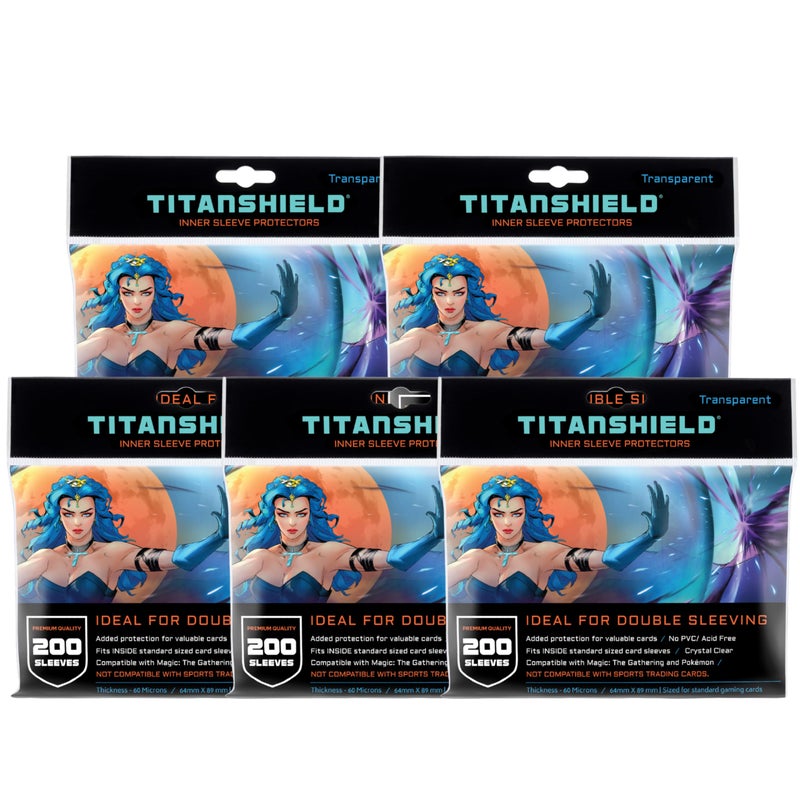 TitanShield Clear Transparent Inner Sleeves 1000 ct Perfect Fits Card Sleeves Compatible with Pokmon TCG Trading Cards MTG Magic The Gathering One Piece For Double Sleeving - Image 4