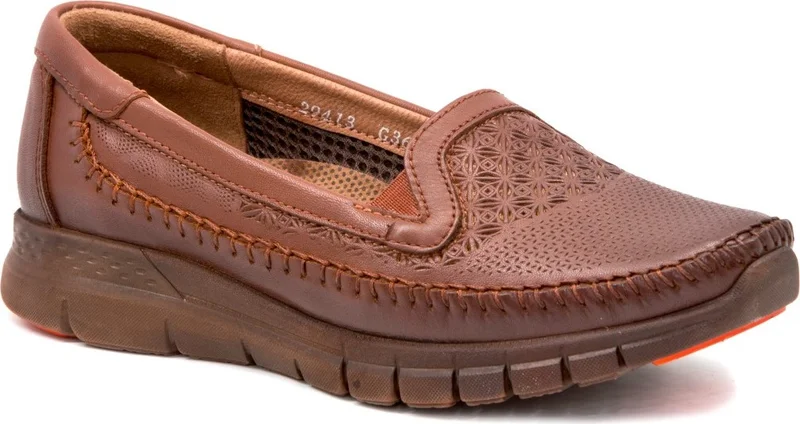 Forelli 29413 Women's Leather Tobacco Anatomical Shoes