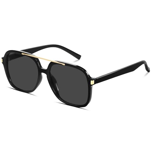 GUVIVI Retro Aviator Sunglasses for Women Men 2026 Square Top Bar Sun Glasses Sunnies 70s Lightweight Shades - Image 1