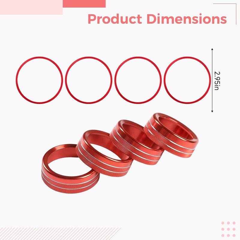 2016-2023 Interior Mods; Trim, Button Covers; 8 Pcs - Image 4