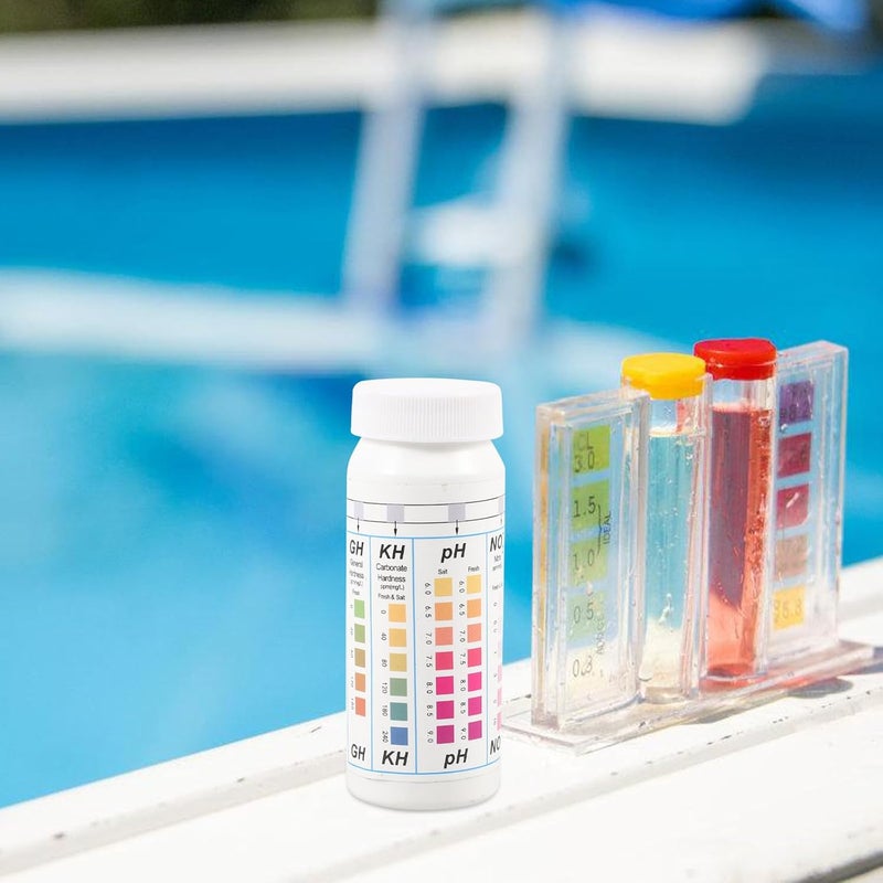 HOMSFOU 50pcs Pool and Fish Tank Ph Test Strips Water Quality Detector for Swimming Pool and Aquarium Water Testing with High Sensitivity Ph 0-14 Range - Image 5