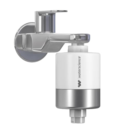 waterscience CLEO Tap And Shower Filter For Hard Water | Water Softener For Bathroom | Hard Water Filter, Silver - Image 2