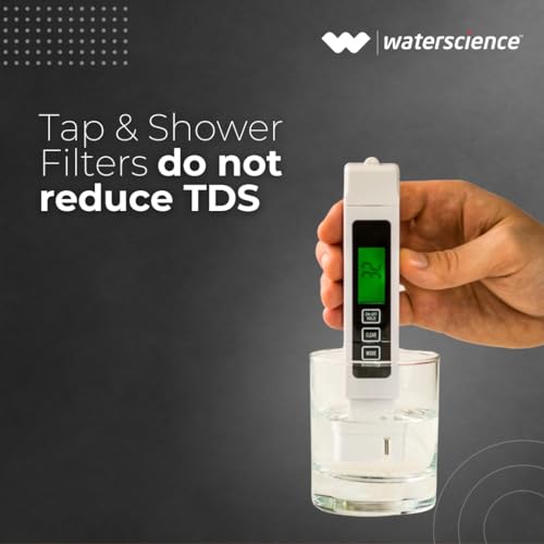 waterscience CLEO Tap And Shower Filter For Hard Water | Water Softener For Bathroom | Hard Water Filter, Silver - Image 5