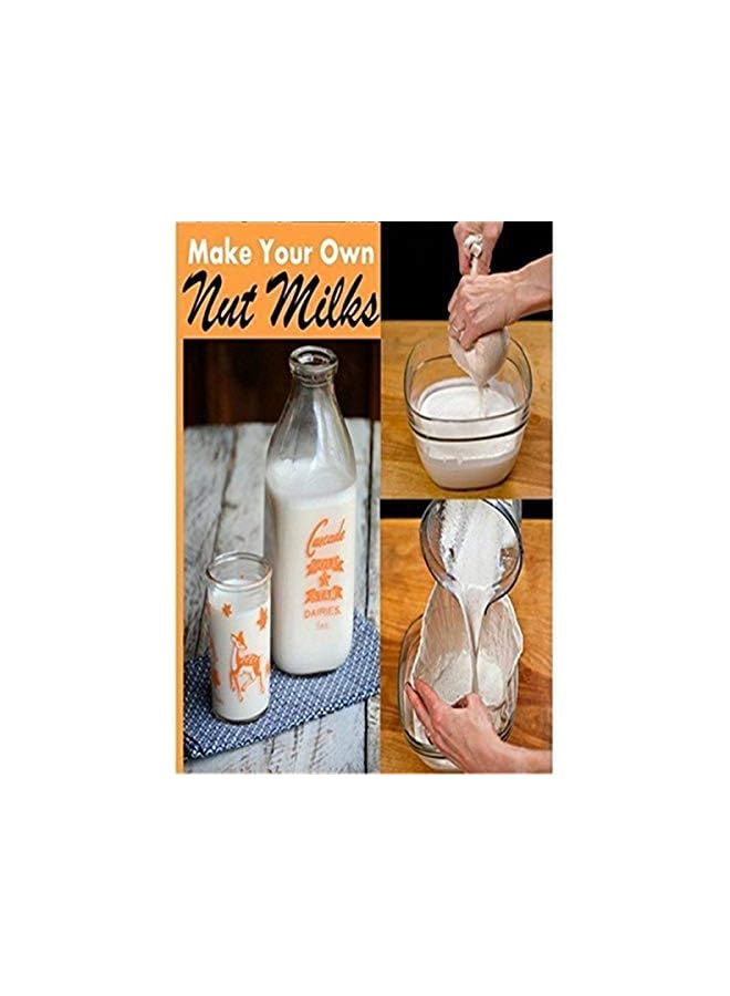 S-TOP 2 Pcs Pro Quality Nut Milk Bag - Big 12X12 Commercial Grade - Reusable Almond Milk Bag & All Purpose Food Strainer - Fine Mesh Nylon Cheesecloth & Cold Brew Coffee Filter - Image 4