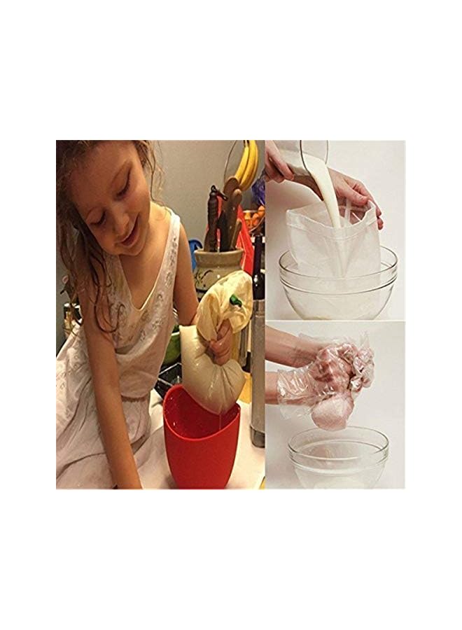 S-TOP 2 Pcs Pro Quality Nut Milk Bag - Big 12X12 Commercial Grade - Reusable Almond Milk Bag & All Purpose Food Strainer - Fine Mesh Nylon Cheesecloth & Cold Brew Coffee Filter - Image 3