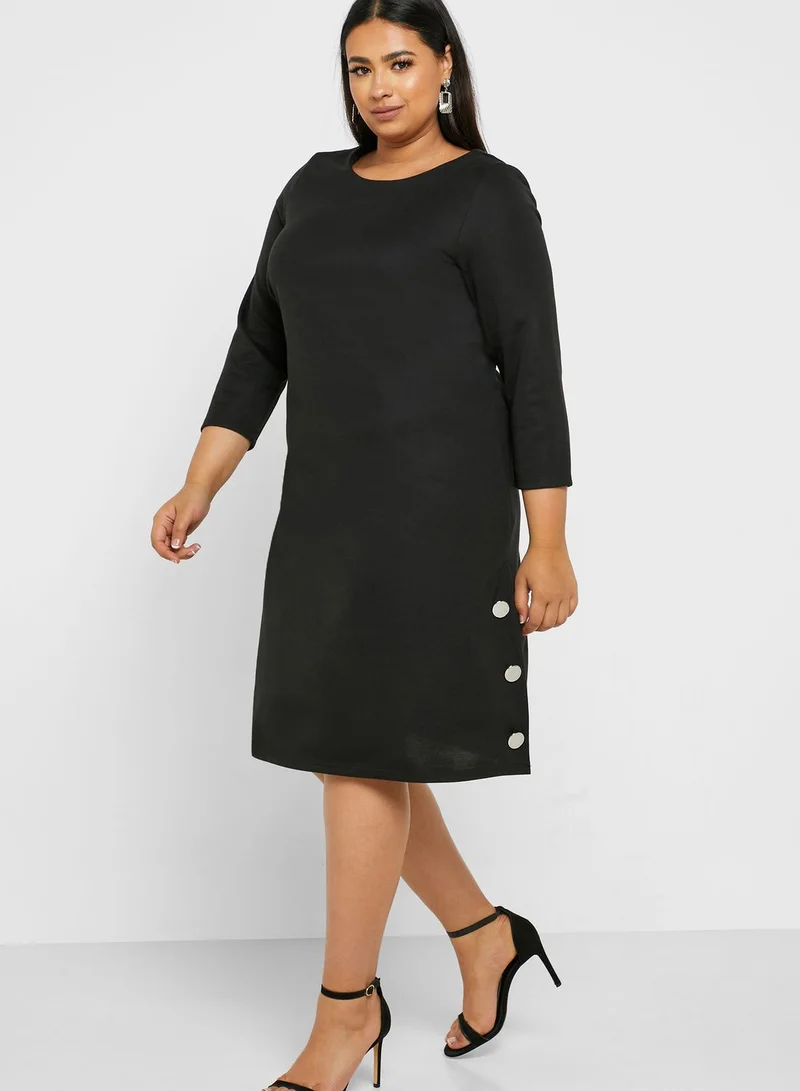 EVANS Button Detail Dress