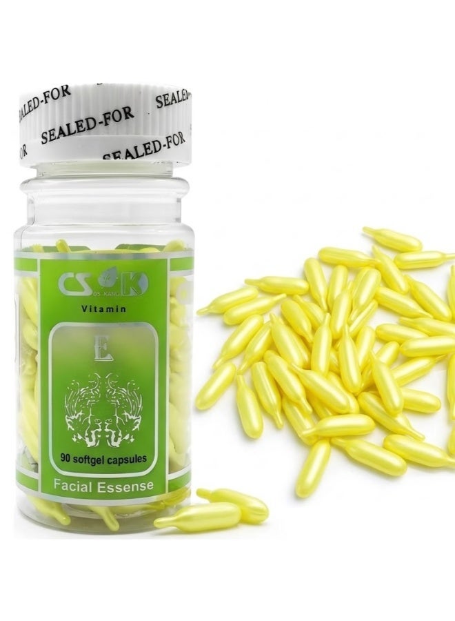 CSK Vitamin E Capsules for Moisturizing, Nourishing & Skin Brightening – Formula (90 Capsules) - Image 1