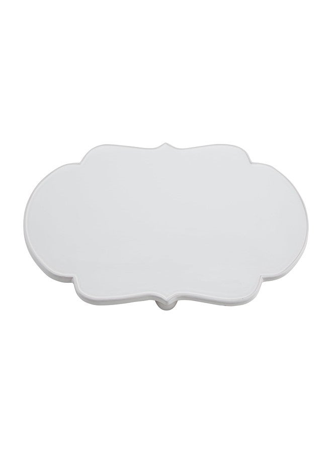 Mud Pie Happy Ceramic Serving Tray; 15" X 7.75" - Image 1