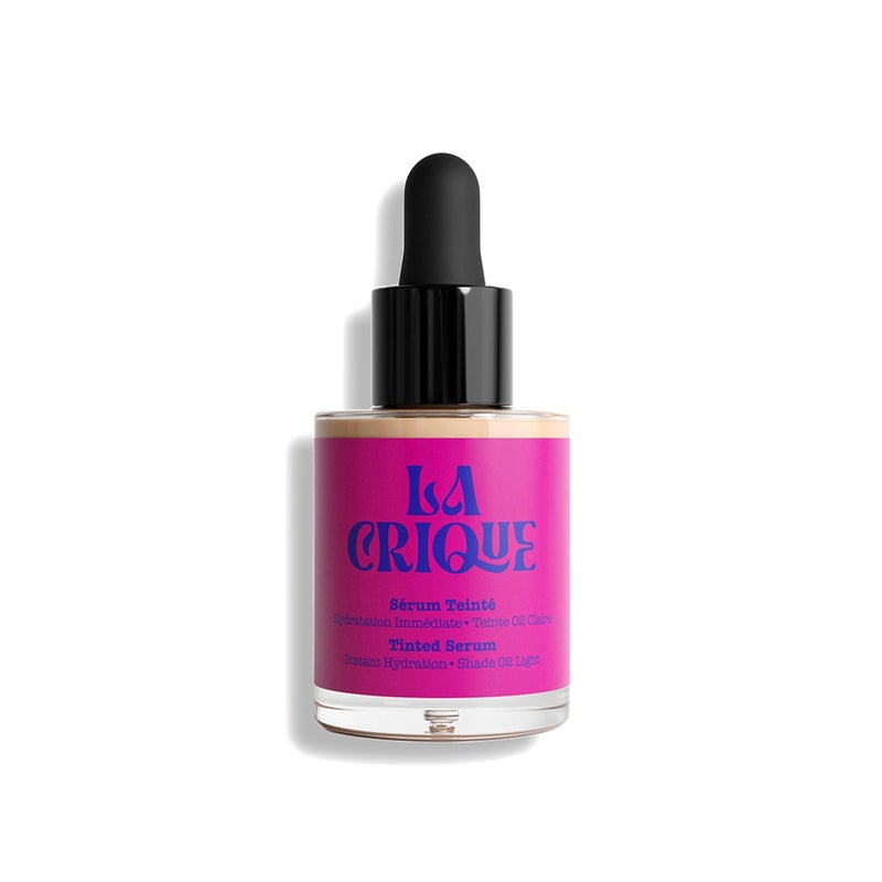 La Crique  Tinted Serum  Hydrating Face Serum with Hyaluronic Acid  Skin Tint  Lightweight Foundation for Skin Glow  99 Natural Ingredients  Vegan Makeup  Skincare  10 Fl Oz  02 Light
