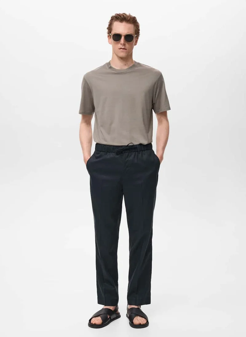 Mango Man Tyler High Waist Trousers