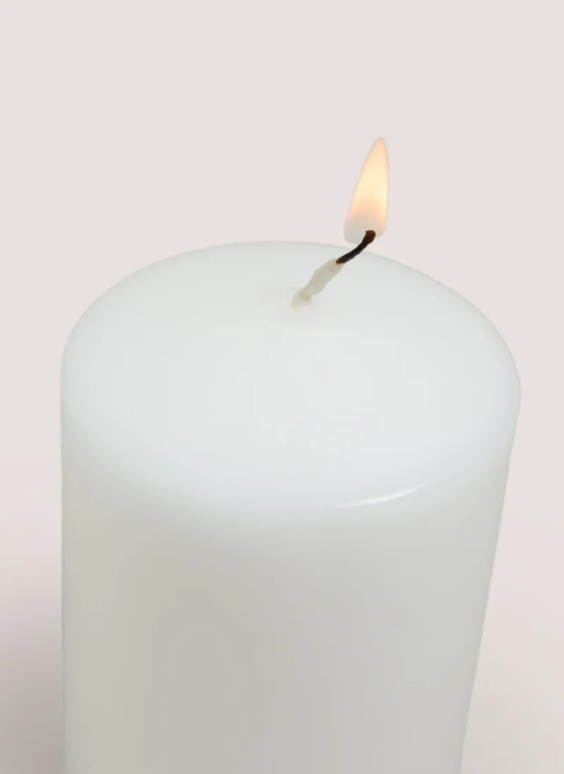Matalan White Church Small Candle