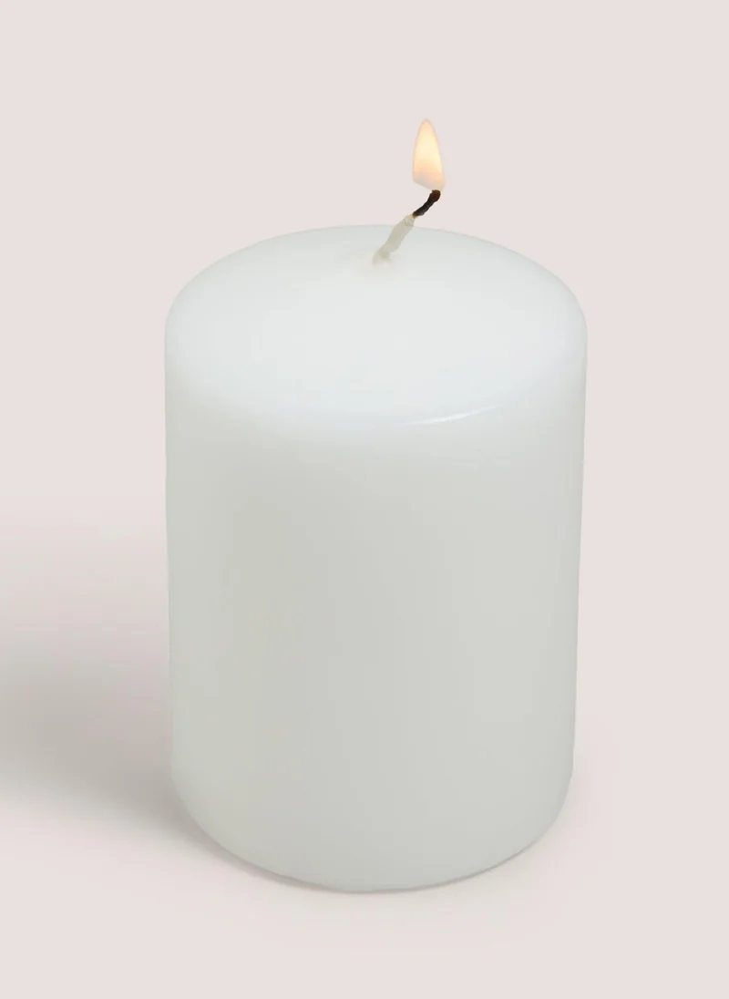 Matalan White Church Small Candle