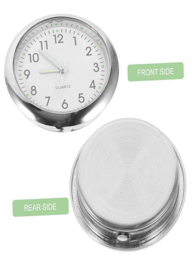 TOYANDONA Miniature Clock Model Models Furniture Tiny House Accessories House Floor Clock Doll House Scene Decoration Doll House Decor Miniatures White Wall Clock Alloy.Glass.Paper Props - Image 2