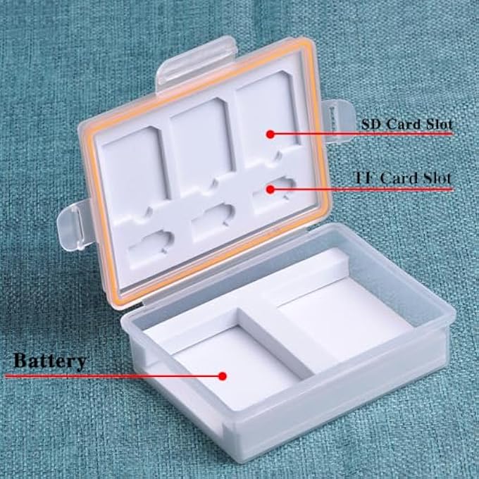rayihni 2PACKS DMW-BLF19 DMW-BLF19E BATTERY WITH BATTERY STORAGE CASE & MEMORY CARD CASE COMPATIBLE FOR PANASONIC LUMIX DC-G9 GH5 GH5S, DMC-GH3 GH3A GH3H GH3AGK GH3GK GH4 GH4H GH4GK - Image 3